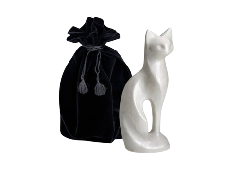 White Standing Cat 