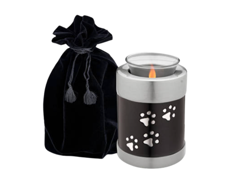 Pet Tealight Holding Urn - Small, Black