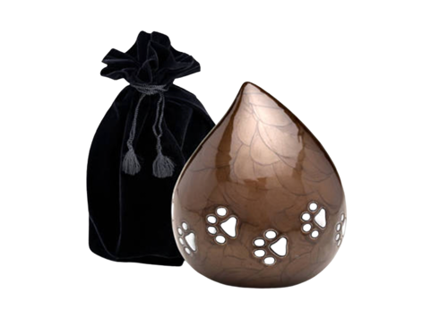 Love Drop Urn Brass