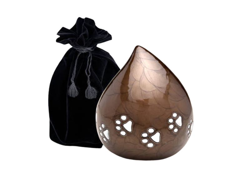 Love Drop Urn Brass