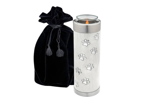 Tall Pet Tealight Urn White