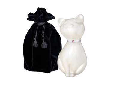 Princess Cat Urn White
