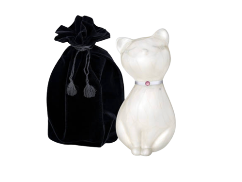 Princess Cat Urn White