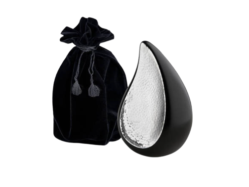 Tear Drop Urn Black