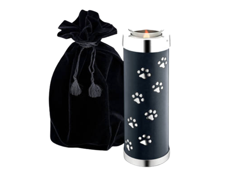 Tall Pet Tealight Urn Black