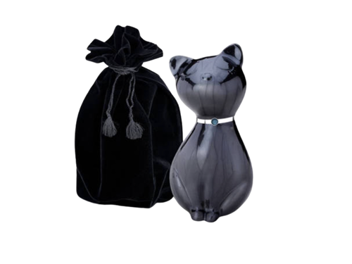 Princess Cat Urn Black