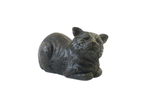 Contented Cat Cast Urn