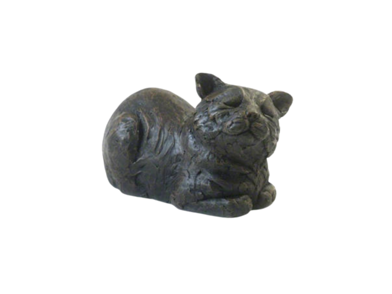 Contented Cat Cast Urn