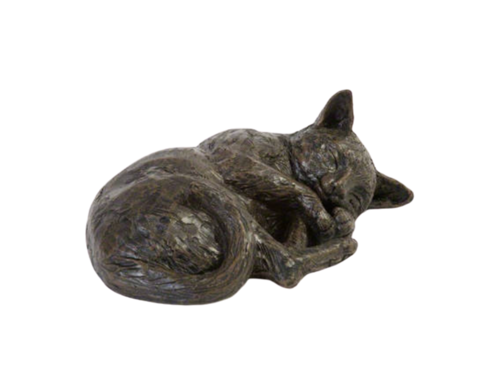 Resting Cat Cast Urn