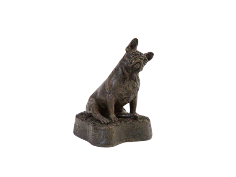 French Bull Dog Cast Urn
