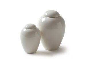 Serenity Urns - Contemporary glazed porcelain ashes urns, suitable up to a large dog.