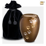 Majestic Bronze Paw Print Urn | Pet Urns | Pet Cremation Urns