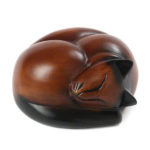 Petributes Carved Sleeping Cat Urn | Pet Urns | Pet Caskets For Ashes